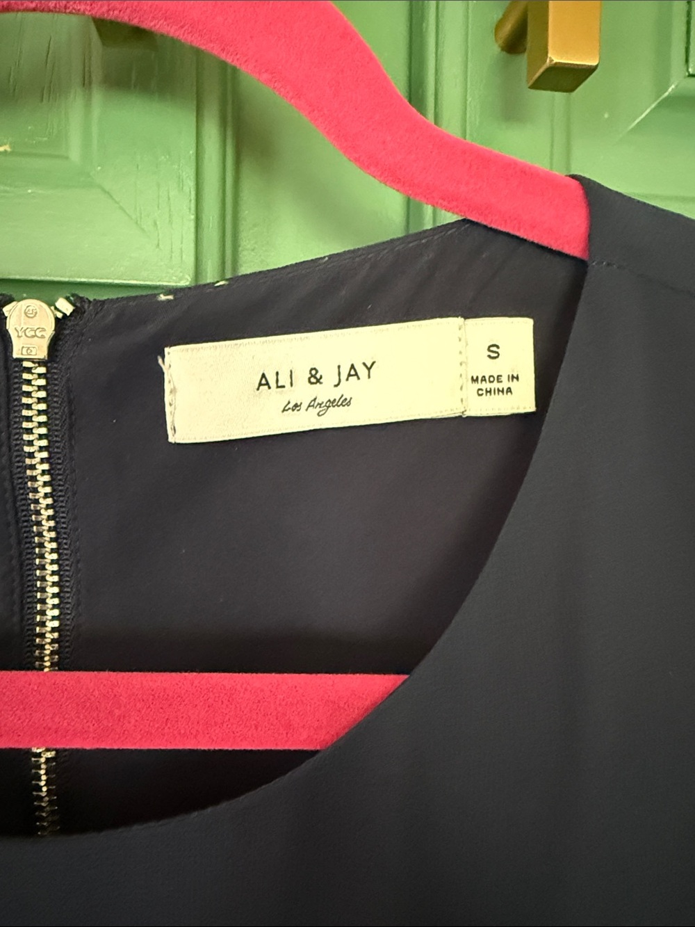 ALI & JAY Navy Blue Chiffon Maxi Dress - Picture 2 of 7
